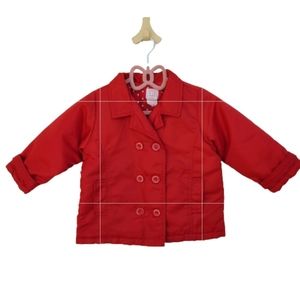 Vintage Baby Gap Double Breasted Red Jacket 24-36 Months